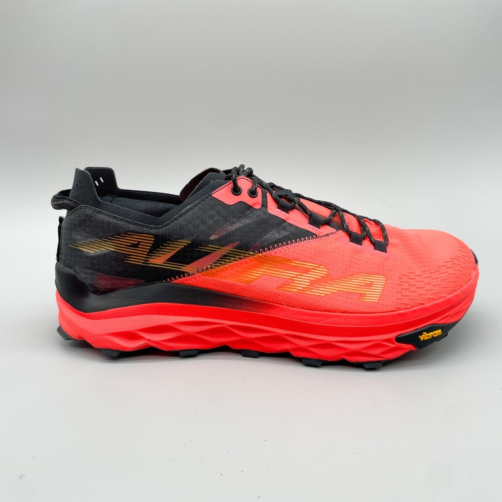 Altra Mont Blanc Mens 11 Trail Running Shoes Black Red Sneakers Hiking Outdoor